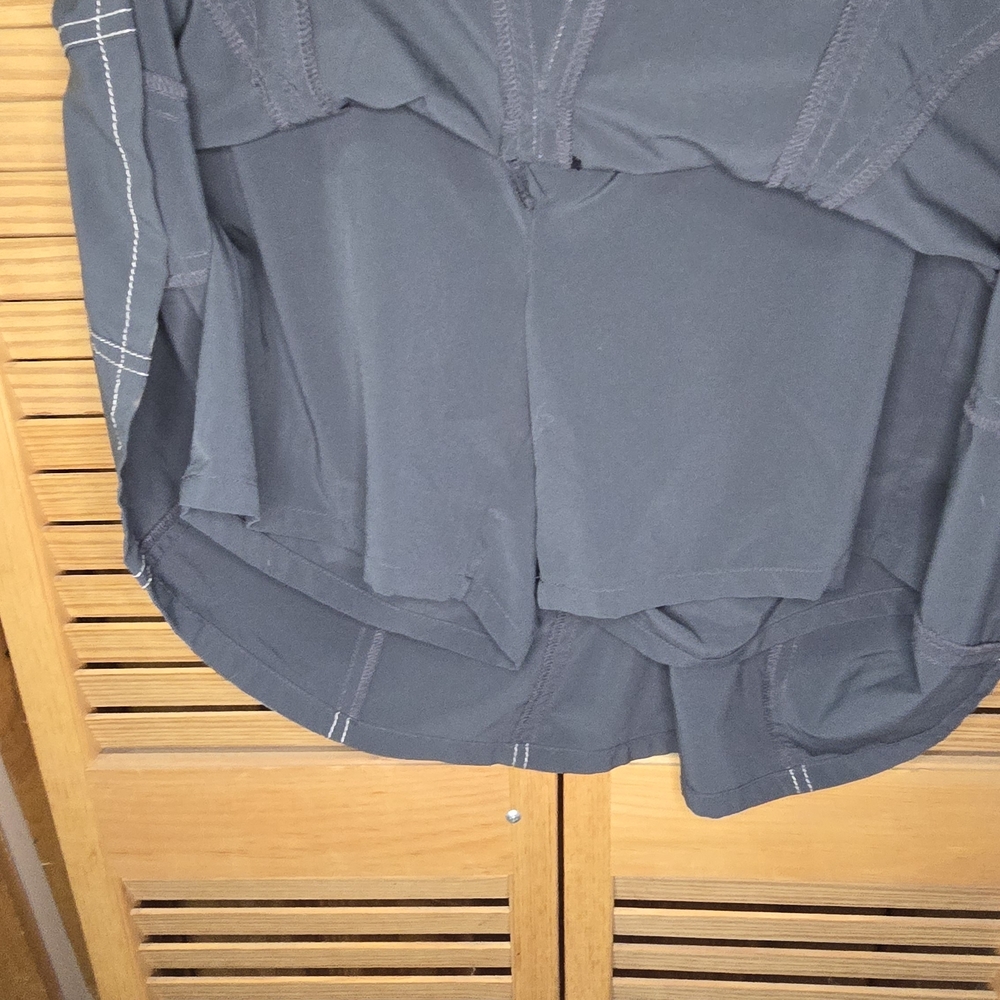 Athleta Charcoal Tennis Skort with Pleats, Size 0 - Picture 7 of 7